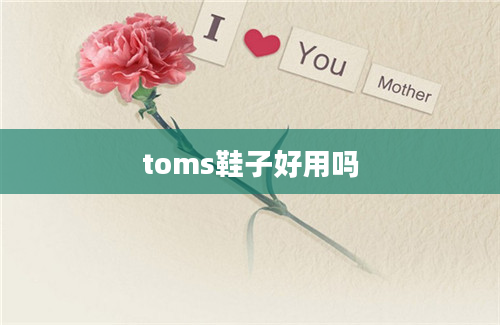 toms鞋子好用吗