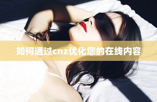 如何通过cnz优化您的在线内容