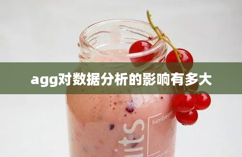 agg对数据分析的影响有多大