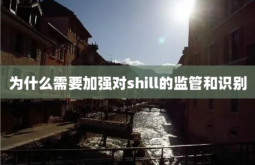 为什么需要加强对shill的监管和识别