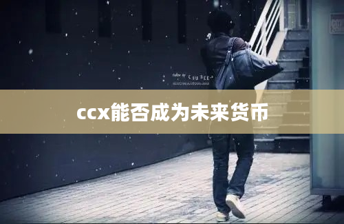 ccx能否成为未来货币