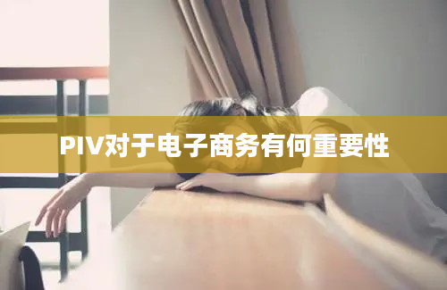 PIV对于电子商务有何重要性