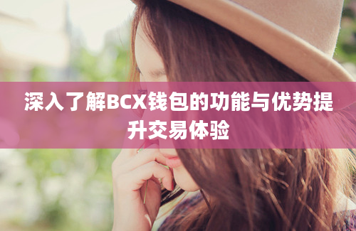 深入了解BCX钱包的功能与优势提升交易体验