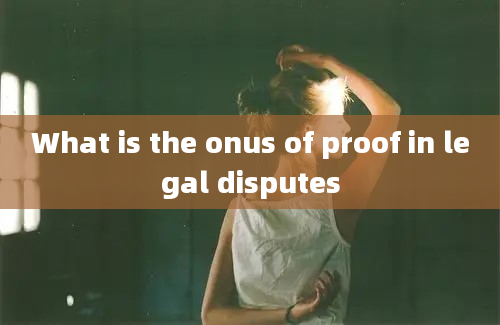 What is the onus of proof in legal disputes