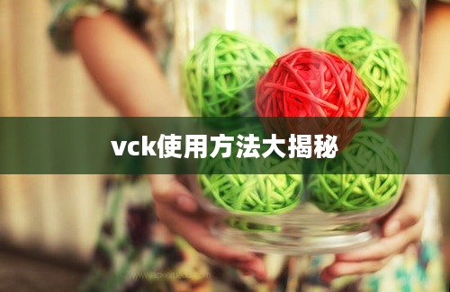 vck使用方法大揭秘