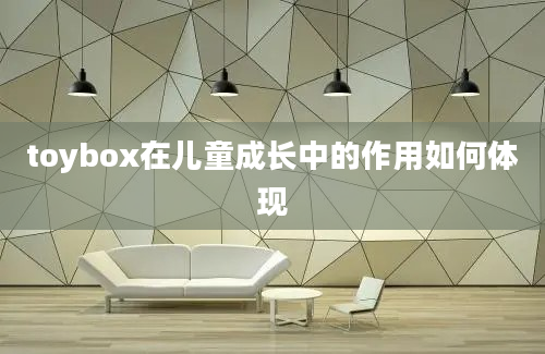 toybox在儿童成长中的作用如何体现