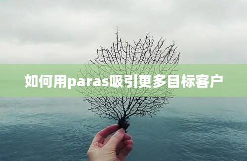 如何用paras吸引更多目标客户