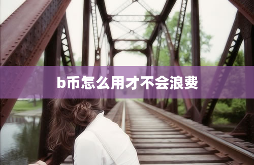 b币怎么用才不会浪费