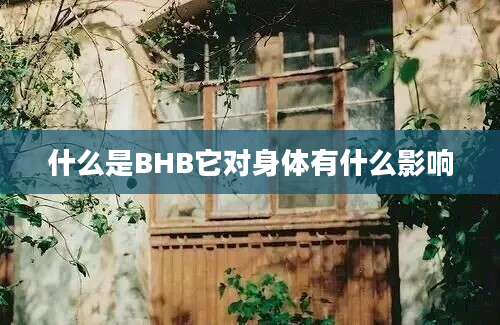 什么是BHB它对身体有什么影响