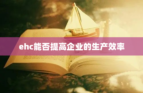 ehc能否提高企业的生产效率