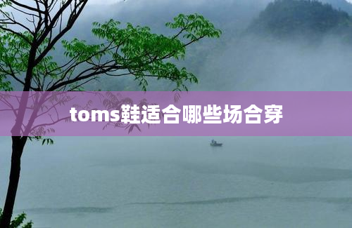 toms鞋适合哪些场合穿