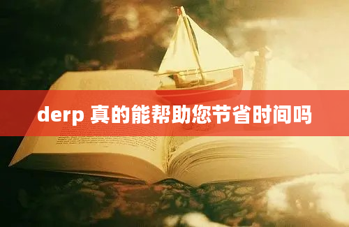 derp 真的能帮助您节省时间吗