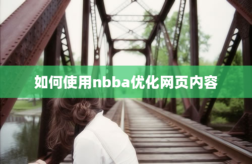 如何使用nbba优化网页内容