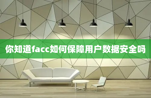 你知道facc如何保障用户数据安全吗