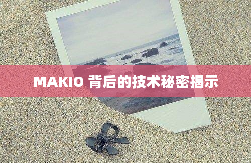 MAKIO 背后的技术秘密揭示