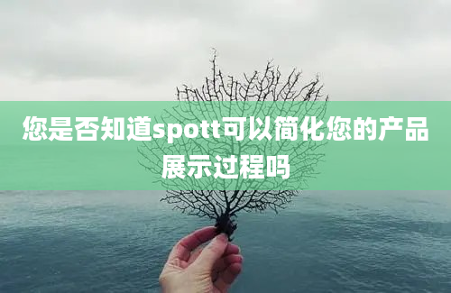 您是否知道spott可以简化您的产品展示过程吗