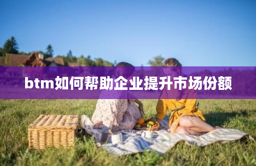 btm如何帮助企业提升市场份额