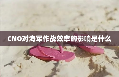 CNO对海军作战效率的影响是什么