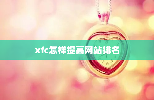 xfc怎样提高网站排名