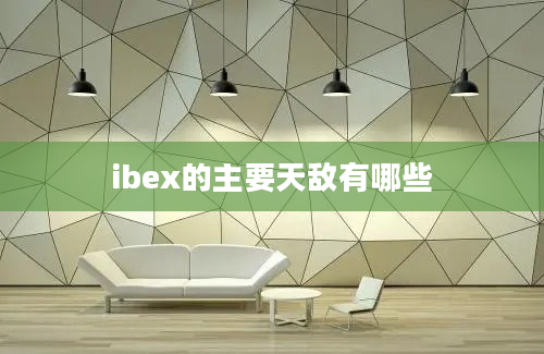 ibex的主要天敌有哪些