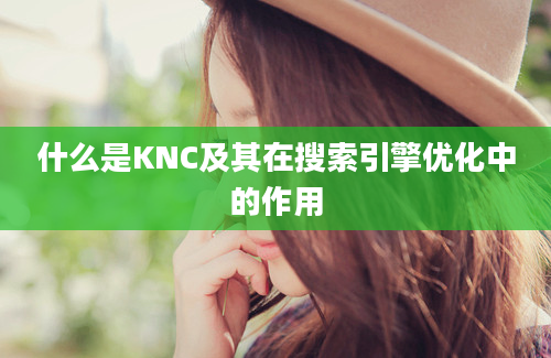 什么是KNC及其在搜索引擎优化中的作用