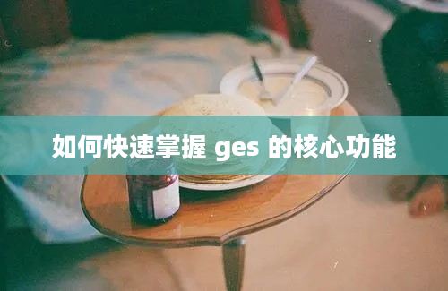 如何快速掌握 ges 的核心功能