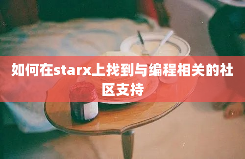 如何在starx上找到与编程相关的社区支持