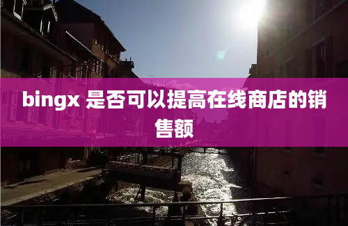 bingx 是否可以提高在线商店的销售额