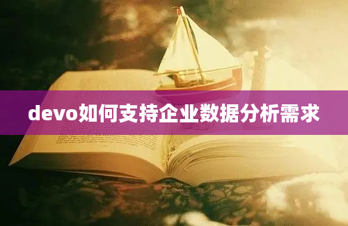 devo如何支持企业数据分析需求