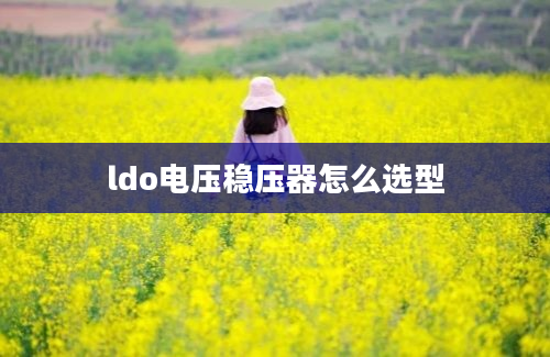 ldo电压稳压器怎么选型