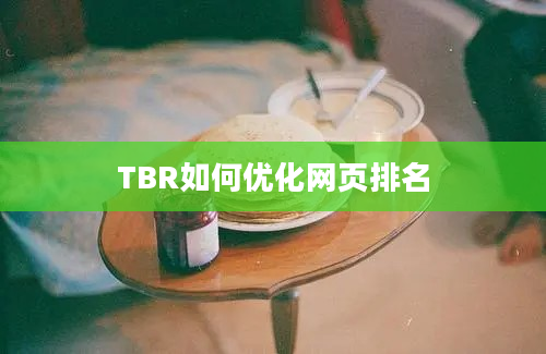 TBR如何优化网页排名