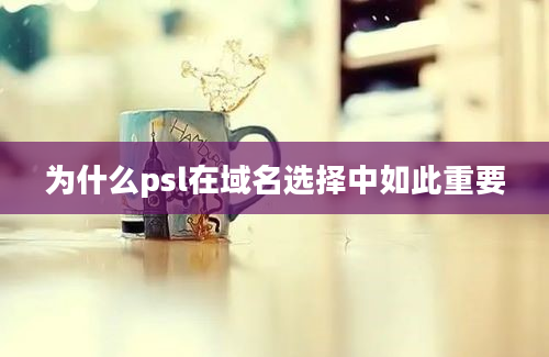 为什么psl在域名选择中如此重要