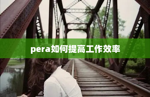 pera如何提高工作效率