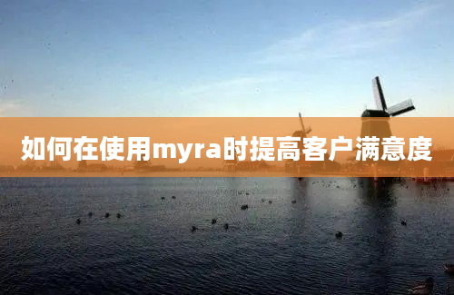 如何在使用myra时提高客户满意度