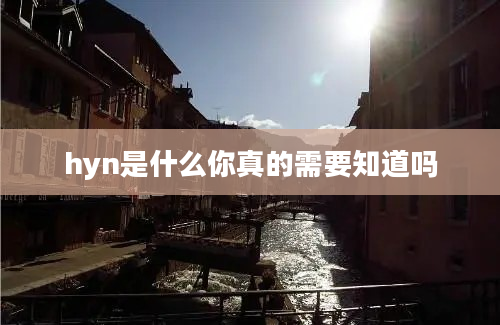 hyn是什么你真的需要知道吗