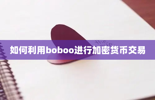 如何利用boboo进行加密货币交易