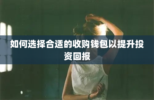 如何选择合适的收购钱包以提升投资回报