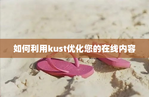 如何利用kust优化您的在线内容