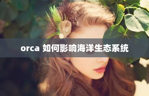 orca 如何影响海洋生态系统