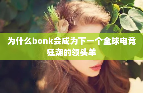 为什么bonk会成为下一个全球电竞狂潮的领头羊