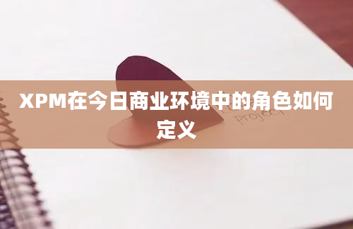 XPM在今日商业环境中的角色如何定义