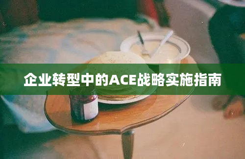 企业转型中的ACE战略实施指南