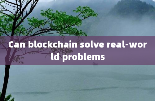 Can blockchain solve real-world problems