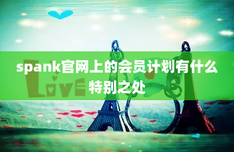 spank官网上的会员计划有什么特别之处