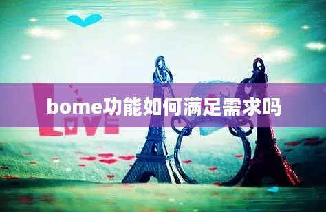 bome功能如何满足需求吗