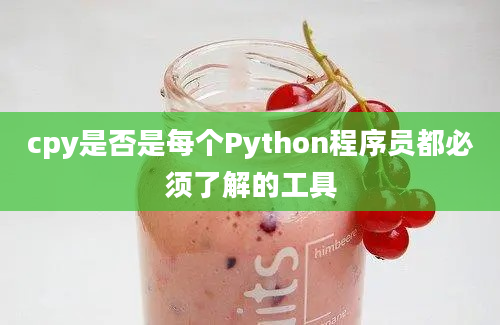 cpy是否是每个Python程序员都必须了解的工具