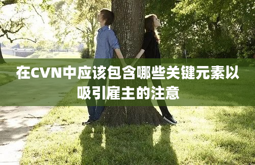 在CVN中应该包含哪些关键元素以吸引雇主的注意