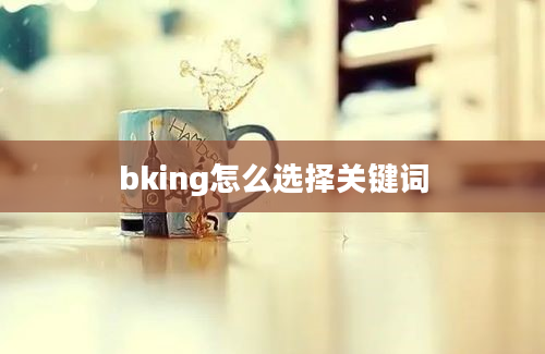 bking怎么选择关键词