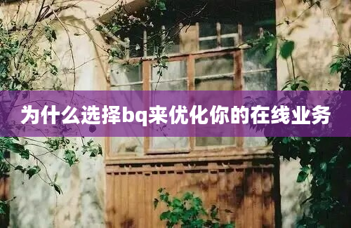 为什么选择bq来优化你的在线业务