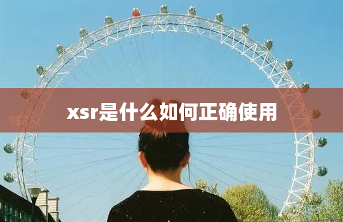 xsr是什么如何正确使用